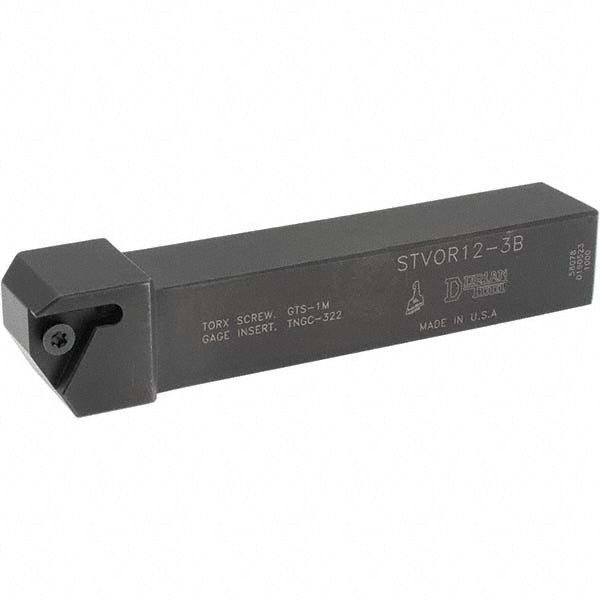 Dorian Tool 73310158078 Indexable Threading Toolholder: External, Right Hand, Uses 332 Inserts, 3/4 x 3/4" Shank