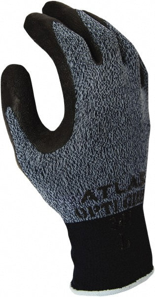 SHOWA 341XL-09 General Purpose Work Gloves: X-Large, Rubber Coated, Nylon