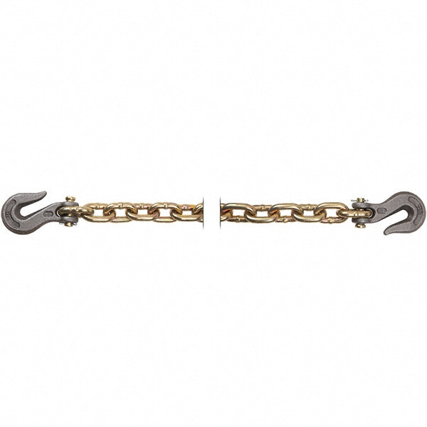 Peerless Chain 5262360 Welded Chain; Load Capacity (Lb. - 3 Decimals): 6600; Product Service Code: 4010; Material Grade: 70; Link Type: Transport Chain Assembly w/Clevis Hooks; Material: Steel; Chain Grade: 70; Overall Length: 20 in; 20 mm; 20 ft; 20 cm