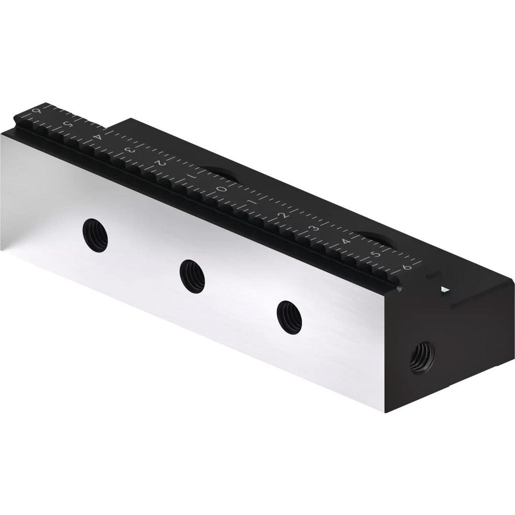 Schunk 432474 Vise Jaw: 125.00 mm Wide, 3.00 mm High, 57.00 mm Thick, Prismatic