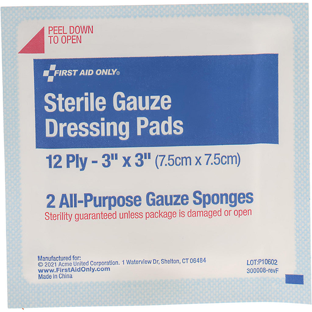 First Aid Only FAE-5005 Pack of (10) 6-5/8" Long x 5-1/8" Wide, General Purpose Wound Care