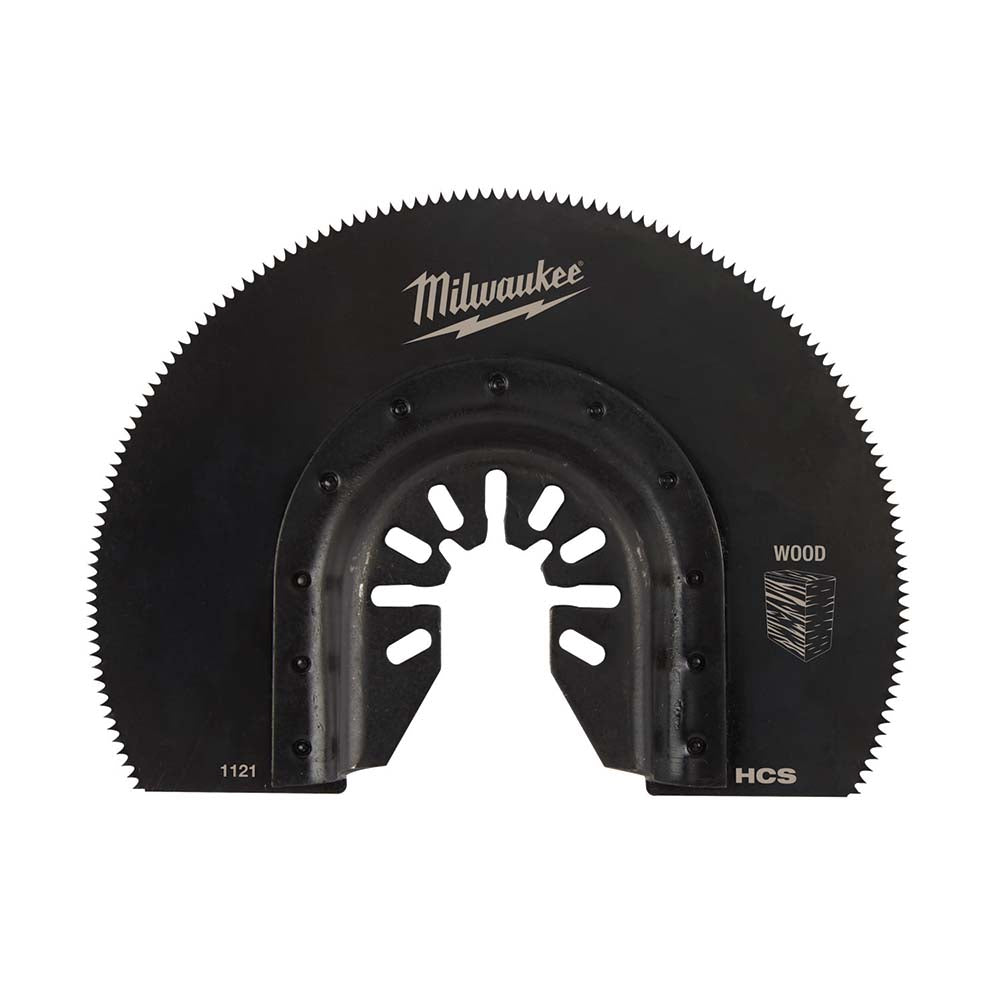 Milwaukee Tool 49-25-1121 3-1/2" Segmented High Carbon Steel Wood Universal Fit Oscillating Multi-Tool Blade