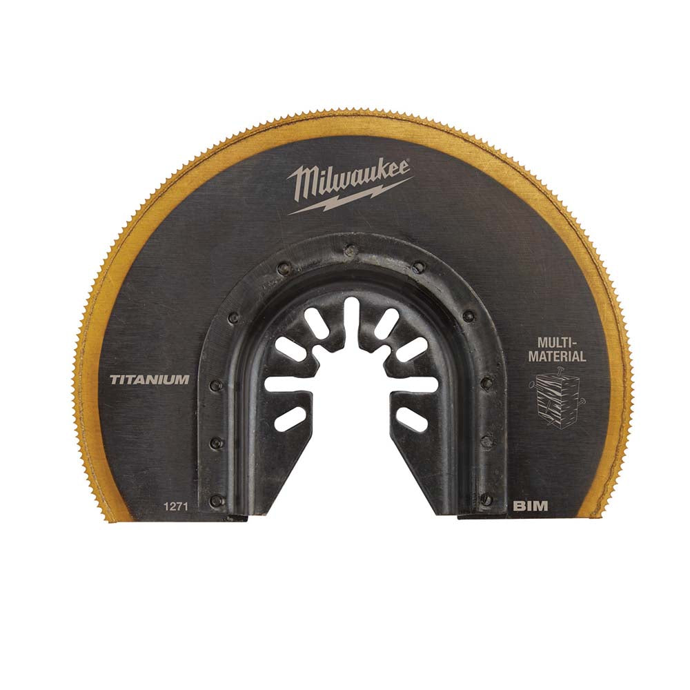 Milwaukee Tool 49-25-1271 3-1/2" Segmented Bi-Metal Multi-Material Universal Fit Oscillating Multi-Tool Blade