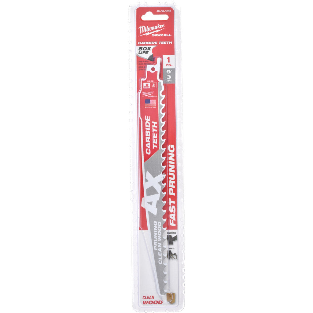 Milwaukee Tool 48-00-5232 Reciprocating Saw Blade: Solid Carbide