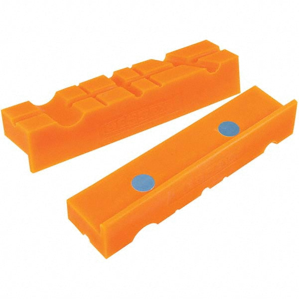 Bessey BV-NVJ Vise Jaw: 1-1/4" High, 5/8" Thick, V-Groove