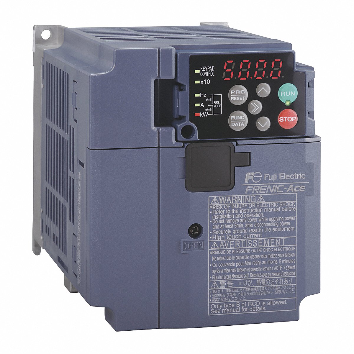 Fuji Electric Variable Frequency Drive, 2 hp, 230 V AC (FRN0006E2S-2GB)