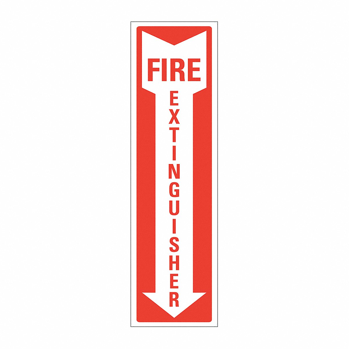 Lyle Fire Extinguisher Sign, 14 x 4 in, Reflective, PK5 (LCU1-0066-RD_4x14)