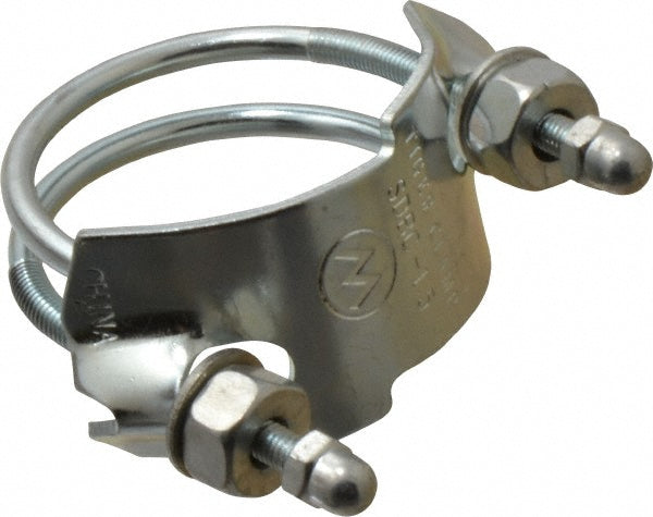 Kuriyama of America SDBC-1.5 Single Bolt Clamp & Spiral Double Bolt Hose Clamp: 1.5" Hose, Plated Steel