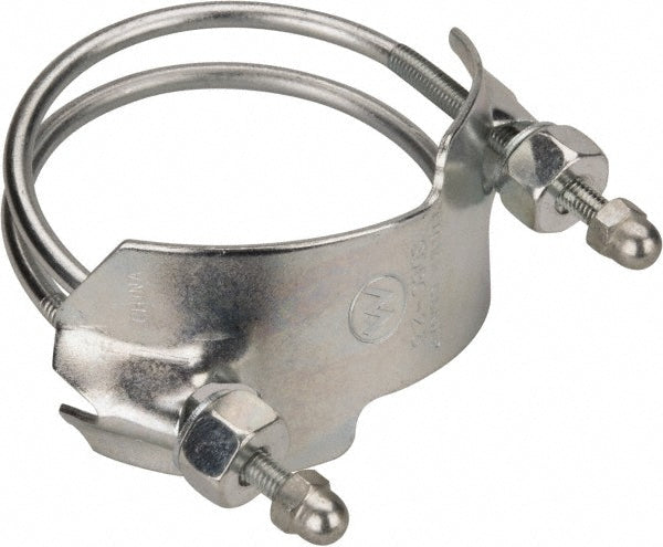Kuriyama of America SDBC-2.5 Single Bolt Clamp & Spiral Double Bolt Hose Clamp: 2.5" Hose, Plated Steel
