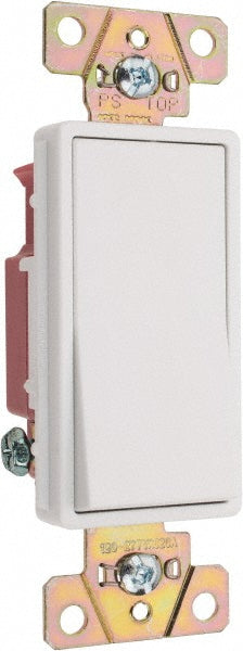 Pass & Seymour 2621W 1 Pole, 120 to 277 VAC, 20 Amp, Specification Grade Rocker Wall Switch