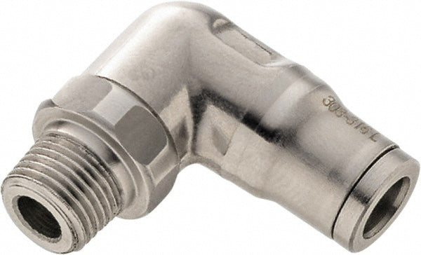 Legris 3889 06 13 Push-to-Connect Tube x Male x Tube x Male BSPT Elbow: BSPT, 6 mm Tube OD