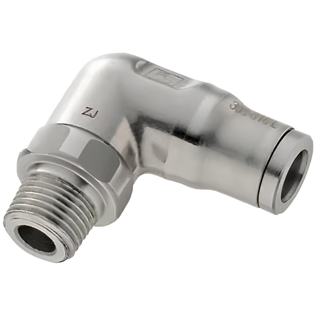 Legris 3889 56 11 Push-to-Connect Tube x MNPT x Tube x Male Elbow: NPT, 1/4" Tube OD