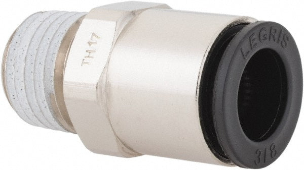 Legris 3175 60 14 Push-to-Connect Tube x MNPT Connector: NPT, 3/8" Tube OD