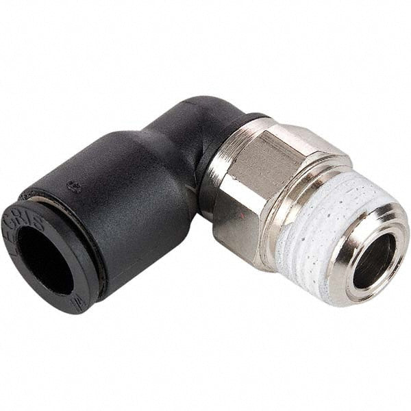 Legris 3109 16 17 Push-to-Connect Tube x Male BSPT 90 deg Elbow: NPT/UNF, 16 mm Tube OD