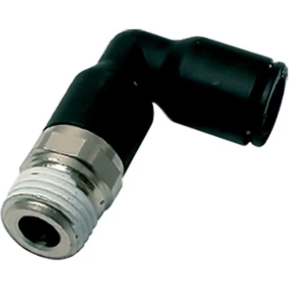 Legris 3129 60 18 Push-To-Connect Tube to Male NPT Tube Fitting: Extended Male Elbow, 3/8" Thread, 3/8" OD