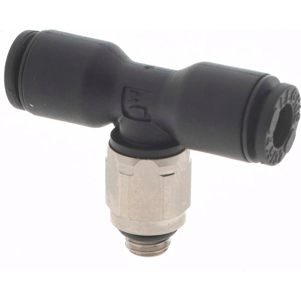 Legris 3108 04 20 Push-To-Connect Tube Fitting: Male Branch Tee, #10-32 Thread, 5/32" OD