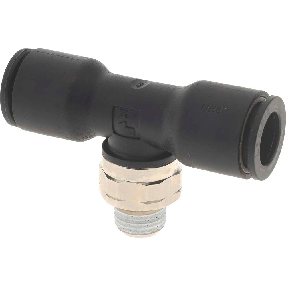 Legris 3108 60 11 Push-To-Connect Tube Fitting: Male Branch Tee, 1/8" Thread, 3/8" OD