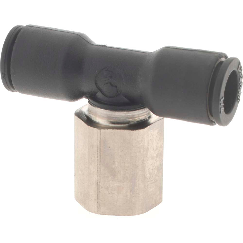 Legris 3008 56 11 Push-To-Connect Tube Fitting: Female Branch Tee, 1/8" Thread, 1/4" OD