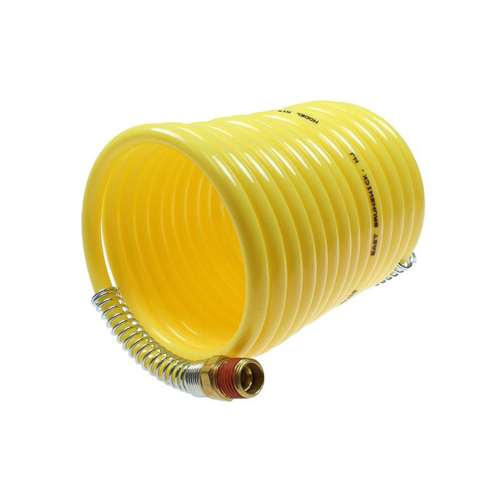 Coilhose Pneumatics N12-25B Coiled & Self Storing Hose: 1/2" ID, 25' Long, Male Swivel x Male Swivel