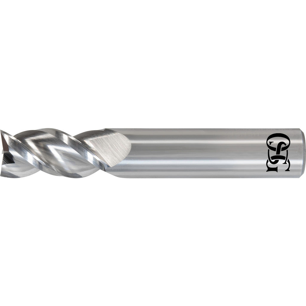OSG VGM3-0022 Corner Radius End Mill: 3/8" Dia, 1" LOC, 0.0300" Corner Radius, 3 Flute, Solid Carbide