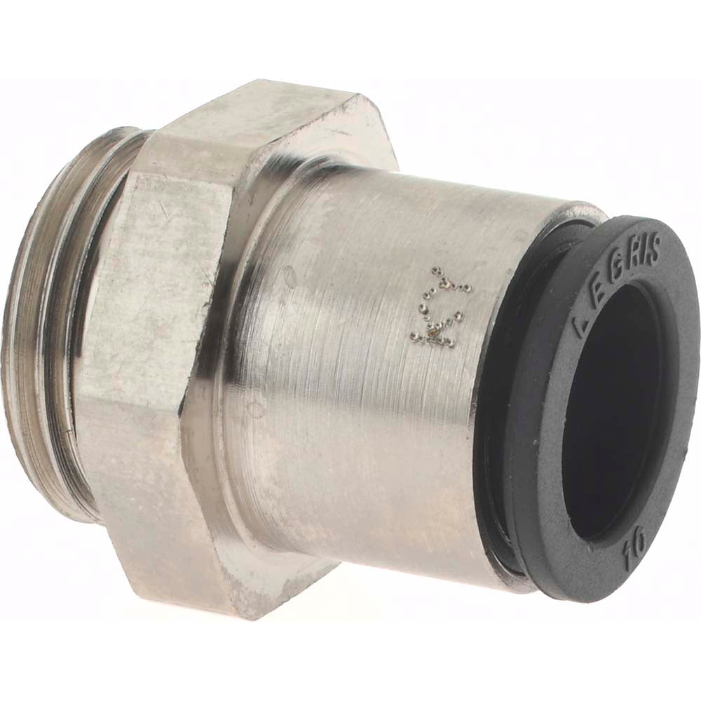 Legris 3101 10 17 Push-to-Connect Connector: BSPP, 10 mm Tube OD