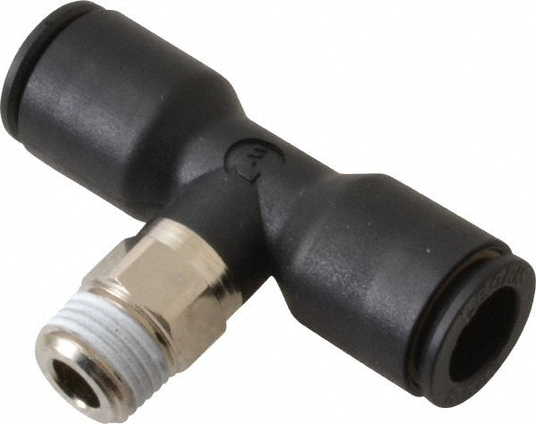 Legris 3108 08 10 Push-To-Connect Tube to Male BSPT Tube Fitting: Male Branch Tee, 1/8" Thread, 5/16" OD