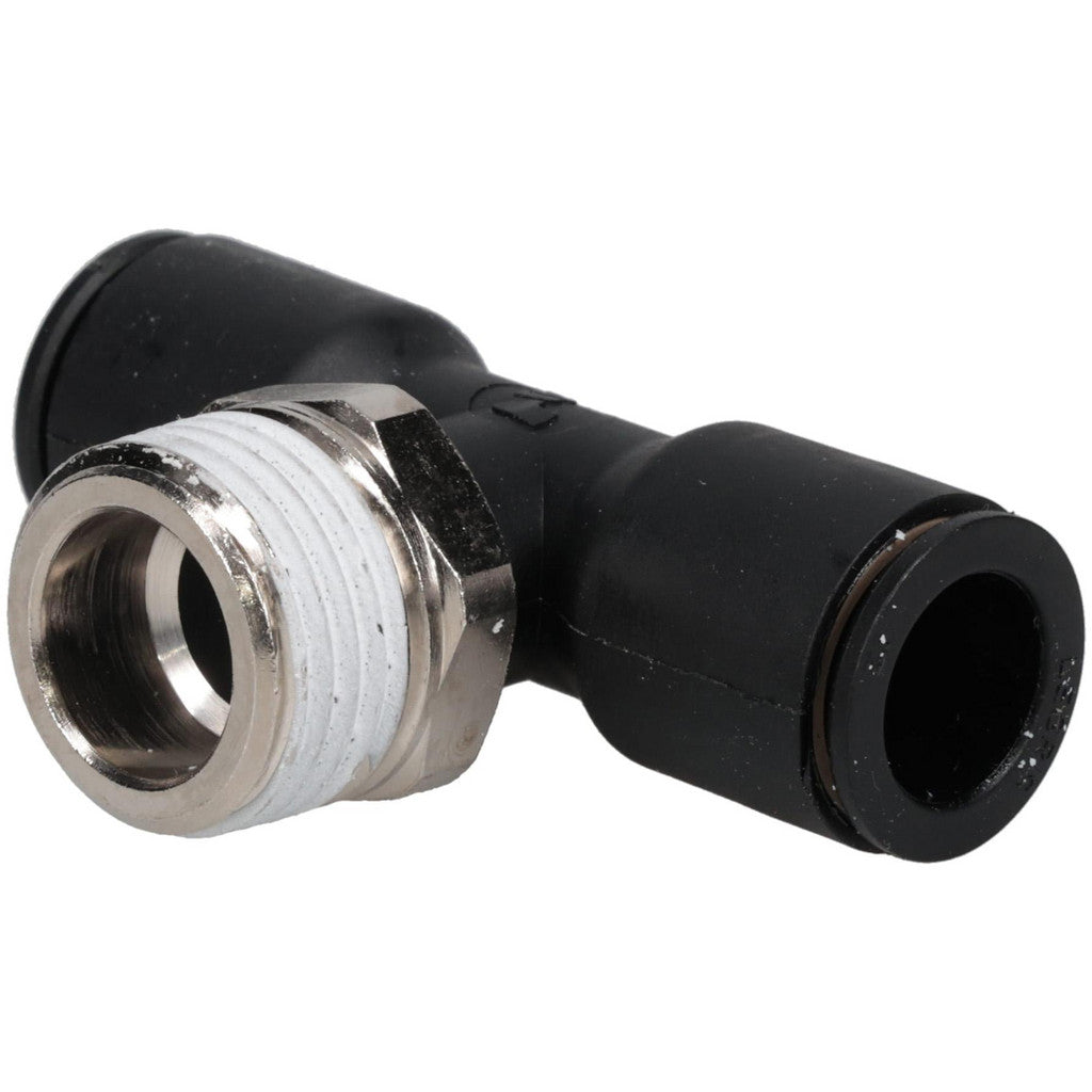 Legris 3108 12 21 Push-to-Connect Tube x Male BSPT Fitting: Male Branch Tee, BSPT