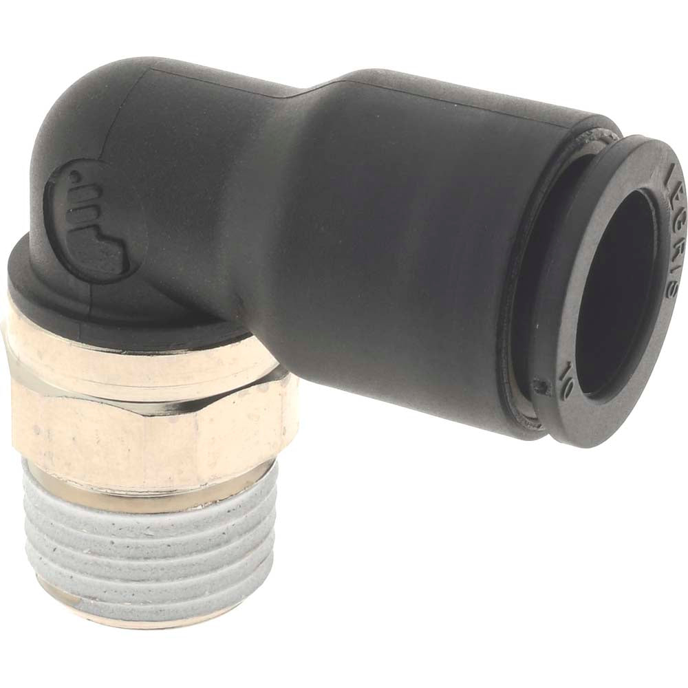 Legris 3109 10 13 Push-to-Connect Tube x Male BSPT Fitting: Male Elbow, BSPT