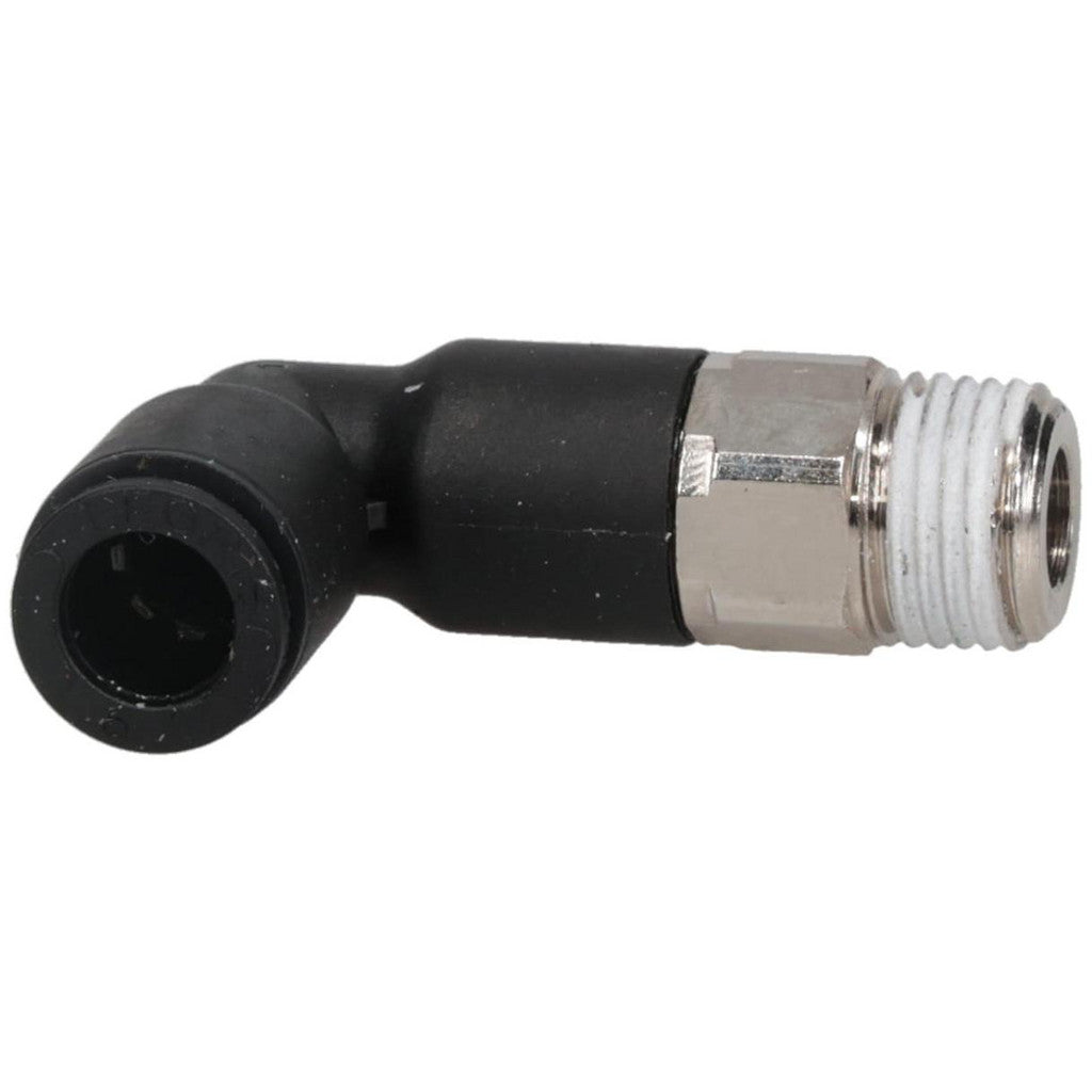 Legris 3129 06 10 Push-to-Connect Tube x Male BSPT Fitting: Extended Elbow, BSPP