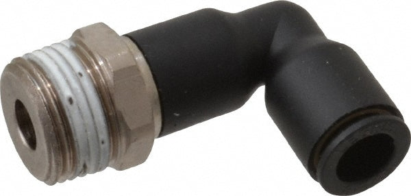 Legris 3129 08 17 Push-To-Connect Tube to Male BSPT Tube Fitting: Extended Male Elbow, 3/8" Thread