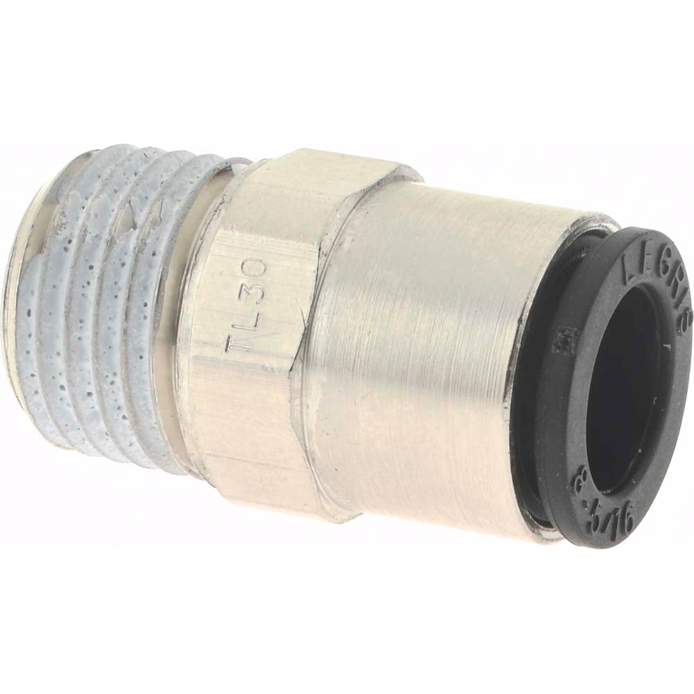 Legris 3175 08 13 Push-to-Connect Tube x Male BSPT Connector: BSPT, 5/16" Tube OD
