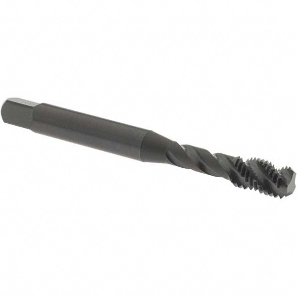OSG 137301 Spiral Flute Tap: 1/4-28 UNF, 3 Flutes, Bottoming, 3B Class of Fit, Vanadium High Speed Steel, Oxide Coated