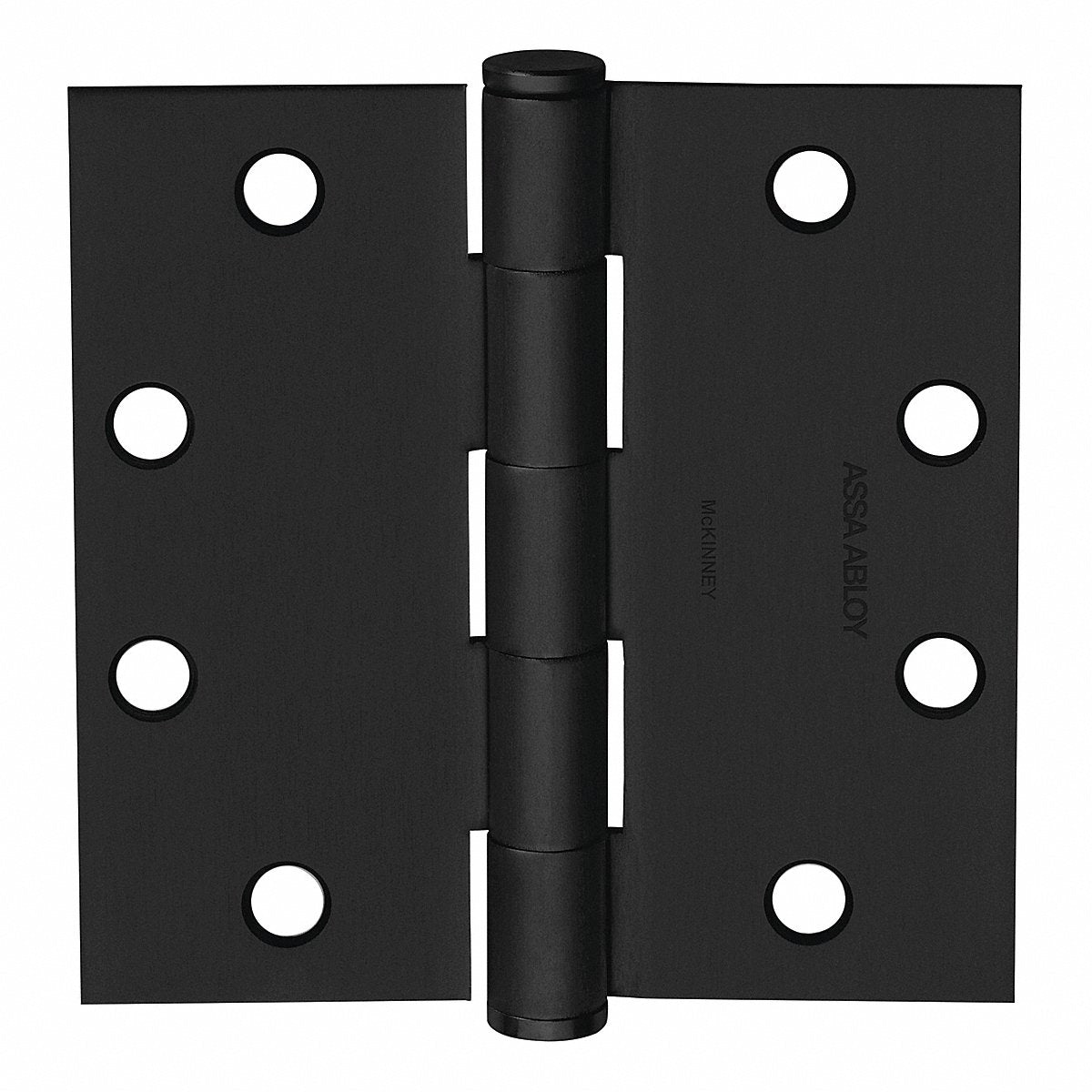 Mckinney Knuckle Hinge, Full Mortise Flush Mount, 4" x 1-11/16", Plain Bearing, Satin Brass, 150 lb Load (55509)