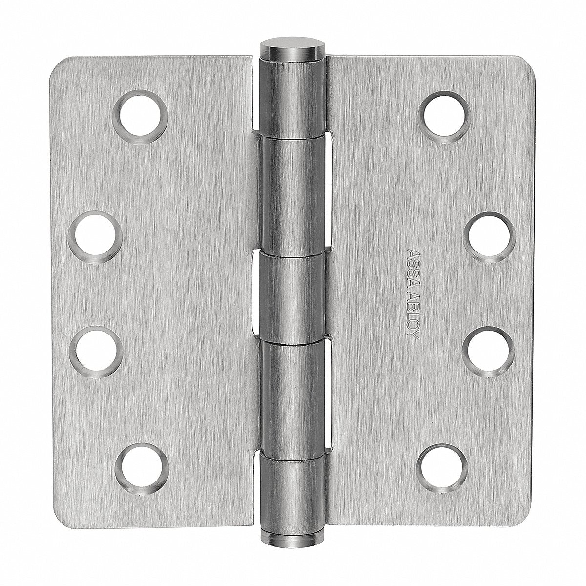 Mckinney Knuckle Hinge, Full Mortise Flush Mount, 4" x 1-11/16", Plain Bearing, Satin Chrome, 150 lb Load (55521)