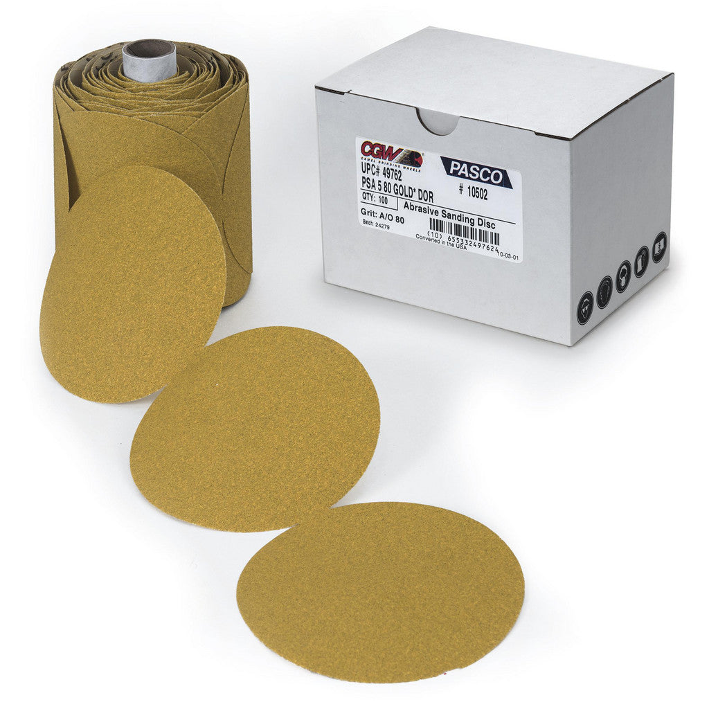 CGW Abrasives 49818 6" Dia PSA Disc: 600 Grit, Aluminum Oxide
