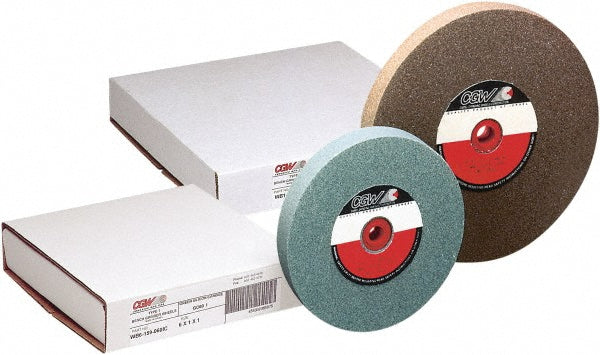 CGW Abrasives 38023 Bench & Pedestal Grinding Wheel: 8" Dia, 1" Thick, 1-1/4" Hole Dia, Aluminum Oxide
