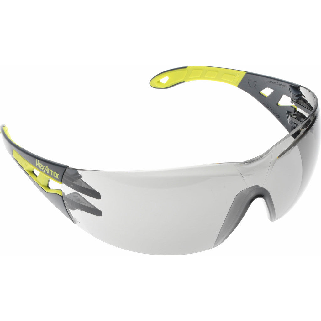 HexArmor 11-14001-02 Safety Glasses: Anti-Fog & Scratch-Resistant, Polycarbonate, Clear Lenses, Frameless
