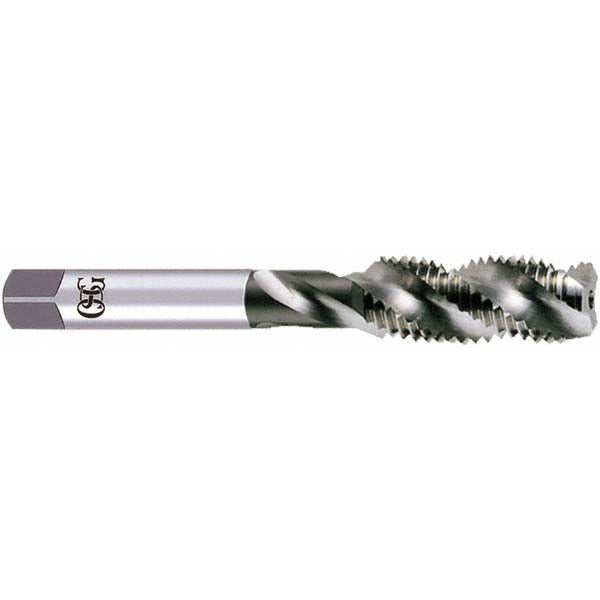 OSG 10801200 5/8-11 UNC, 4 Flute, 50° Helix, Bottoming Chamfer, Bright Finish, High Speed Steel Spiral Flute STI Tap