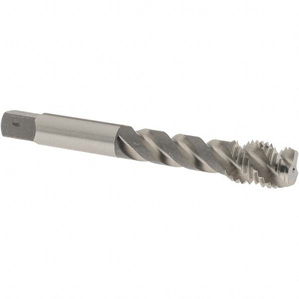 OSG 10900800 M10x1.50 Metric, 3 Flute, 50° Helix, Semi-Bottoming Chamfer, Bright Finish, High Speed Steel Spiral Flute STI Tap