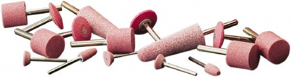 CGW Abrasives 35955 Mounted Point: 1-1/8" Thick, 1/4" Shank Dia, A5, Medium