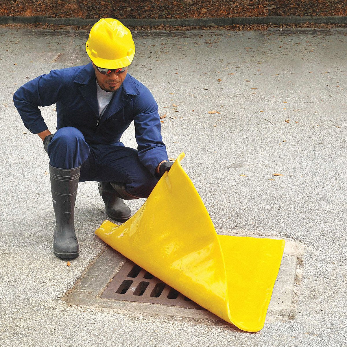 Condor Drain Seal 36 inL x 36 inW x 1/4 in Thick Yellow (48FZ09)