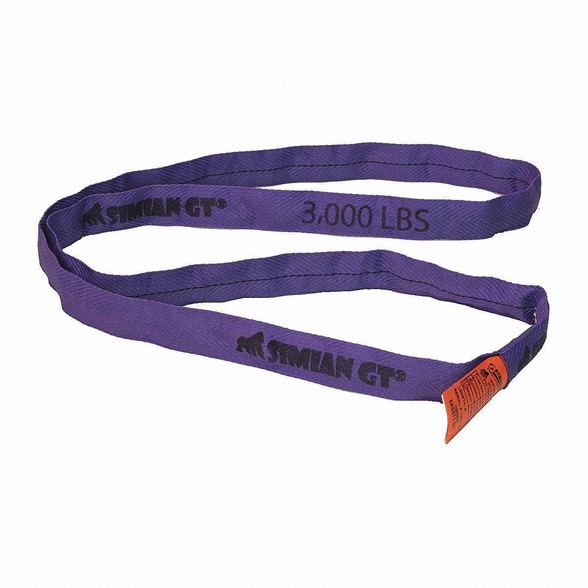 Stren-Flex Simian GT Round Sling, Endless, 12 ft L, 6,000 lb Capacity (SFERSST1-12)