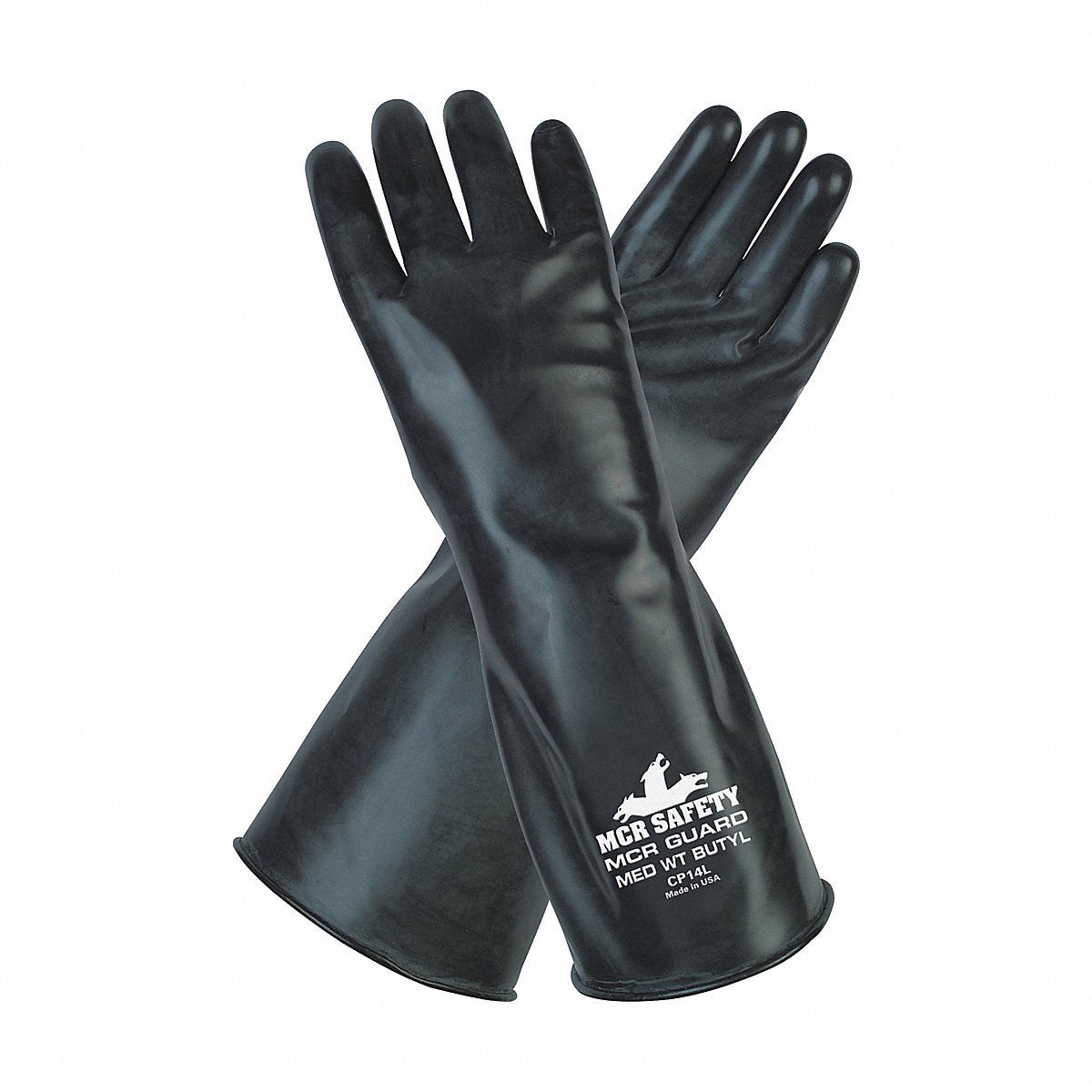 MCR Safety J 4422 Chemical Gloves, Size L, 14" L, Butyl, PR (CP14L)