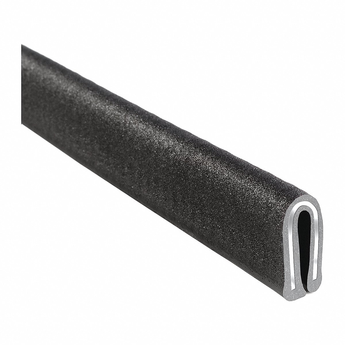 Trim Lok Inc Edge Trim, Black PVC, 25 ft L, 5/16" W (2200SB7X1/16-25)