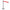 Retracta-Belt Barrier Post, Gray Post with Red Retractable Belt, 3