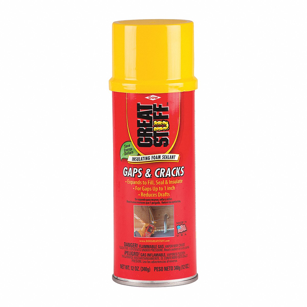 Great Stuff Spray Foam Sealant, Cream, 12 Oz (00157901)