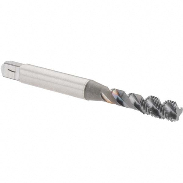 OSG 145908 #10-32 UNF, 3 Flute, 45° Helix, Bottoming Chamfer, V Finish, High Speed Steel Spiral Flute STI Tap