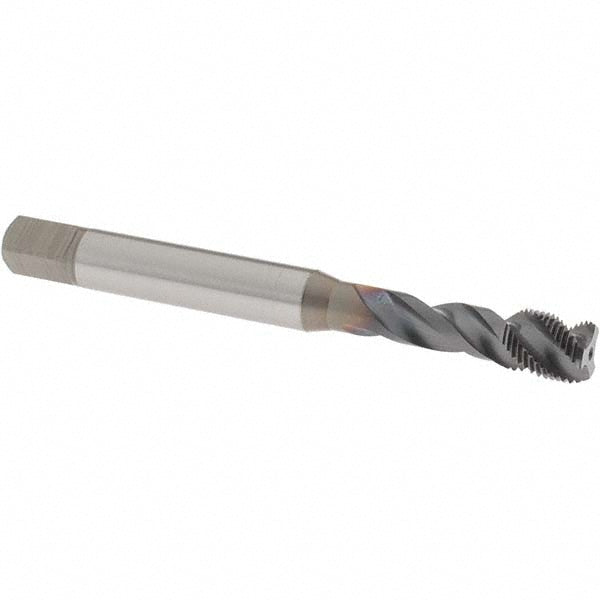 OSG 1650011308 Spiral Flute Tap: M8x0.75 Metric Fine, 3 Flutes, Bottoming, 6H Class of Fit, Powdered Metal, V Coated