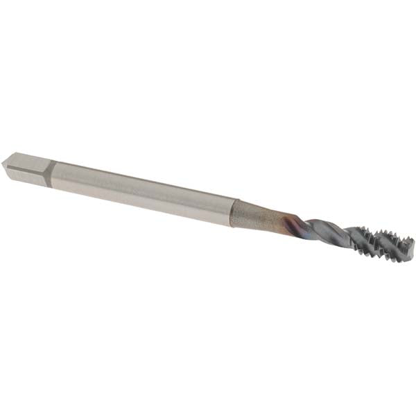OSG 1650509708 Spiral Flute Tap: #8-32 UNC, 3 Flutes, Bottoming, 2B Class of Fit, Powdered Metal, V Coated