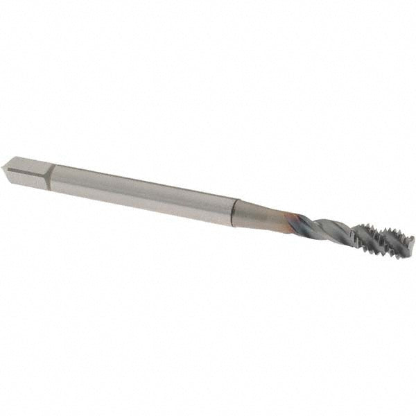 OSG 1650509608 Spiral Flute Tap: #8-32 UNC, 3 Flutes, Bottoming, 3B Class of Fit, Powdered Metal, V Coated